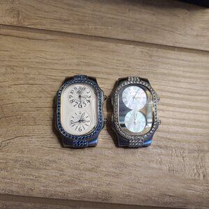 2 Philip Stein Diamond Teslar watches w/extra bands and boxes